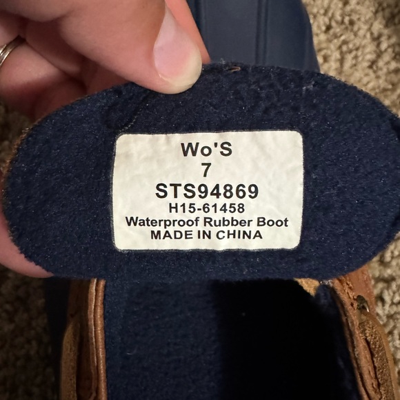 Sperry Women’s Blue and Brown Top-Sider Shoes - Picture 4 of 5